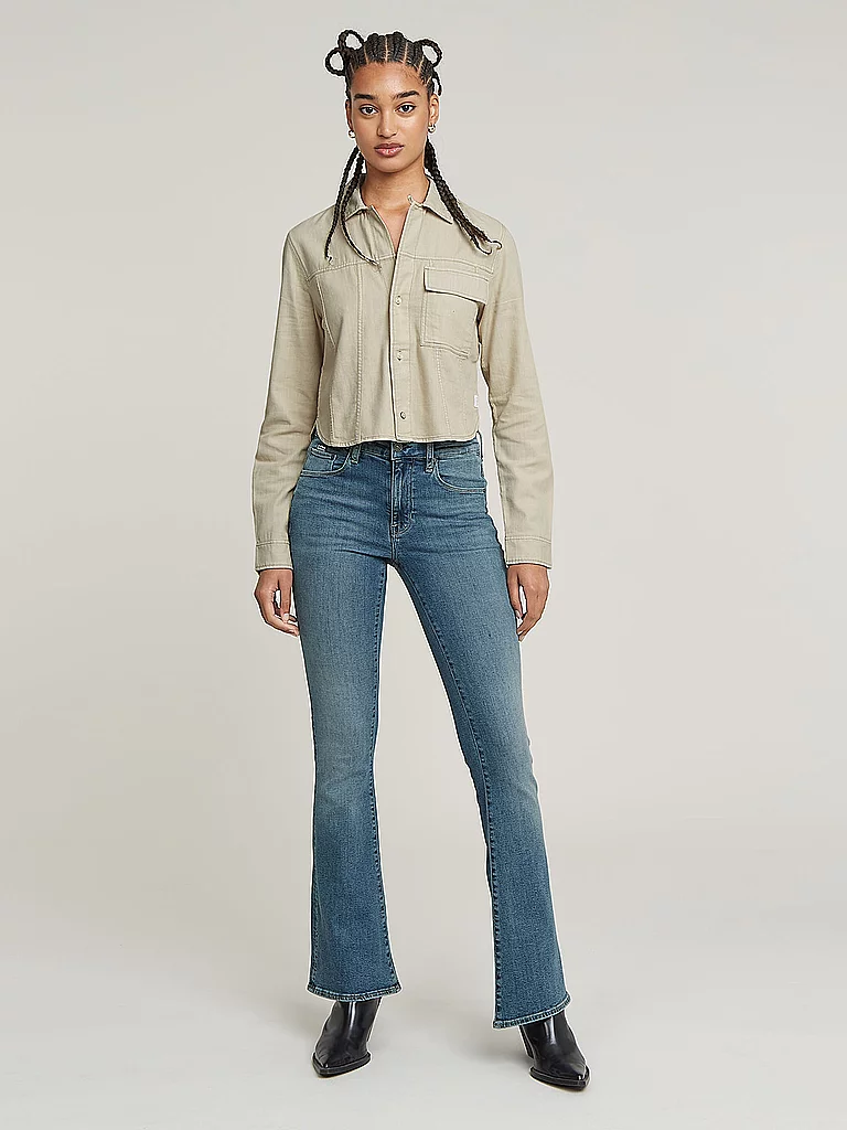 Jeans G Star Raw D21290 D987 H280 3301 FLARE faded icy US 26 / - vue 5